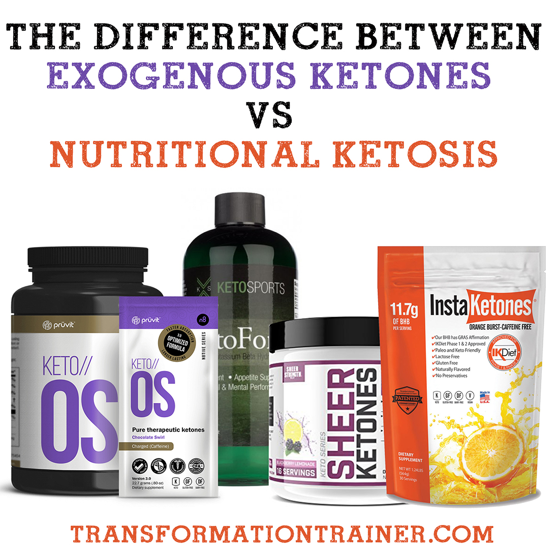 Exogenous Ketones vs Nutritional Ketosis